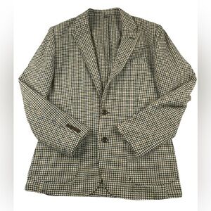 J Crew Blazer Sport Coat 40R Mens Thompson Slim Wool Blend Academia Houndstooth